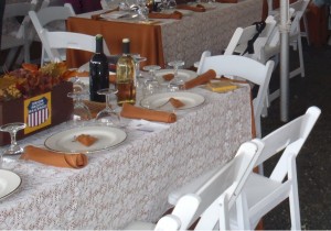 Victorian wedding table setting