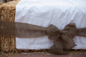 hay bale seating