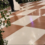 Wood and Eggshell Check Dance Floor