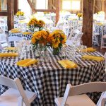 Black and White Check Tablecloth