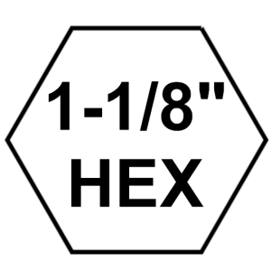1 1-8" Hex Bit diagram