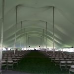 100x250 Pole Tent Interior