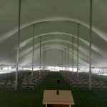 100x250 Pole Tent Interior