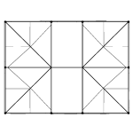 30x40 Frame Hardware Top Down