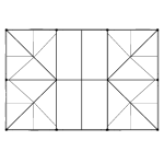 30x45 Frame Hardware Top Down