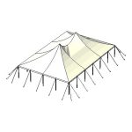 30x45 Pole Rendering from Top With Stake Lines