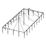 30x60 Pole With Globe Lights