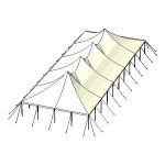 30x75 Pole Rendering from Top With Stake Lines