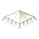 40x40 Pole Rendering With Top and Lines