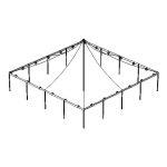 40x40 Pole With Globe Lights