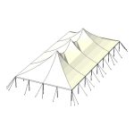 40x80 Pole Rendering from Top With Stake Lines