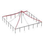 50X50 Pole With Sample Bistro Lighting Diagram