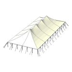 50x110 Pole Rendering from Top With Stake Lines