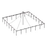 50x50 Pole With Globe Lights