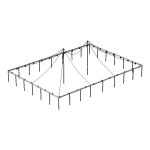 50x70 Pole With Globe Lights