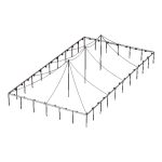 50x90 Pole With Globe Lights