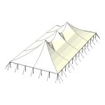 60x120 Pole Rendering from Top With Stake Lines