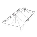 60x120 Pole With Globe Lights