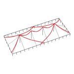 60x150 Pole With Sample Bistro Lighting Diagram