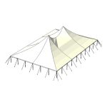 60x90 Pole Rendering from Top With Stake Lines