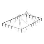 60x90 Pole With Globe Lights