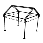9x10 Marquee Wire Frame