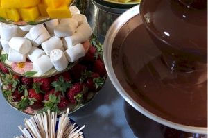 Chocolate Fountain in use