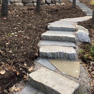 Hand Split Stone Steps