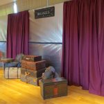 Pipe and Drape- Burgundy