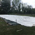 Pole Tent Setup Step 1