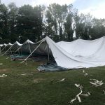 Pole Tent Setup Step 2