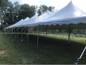 Pole Tent Setup Step 4