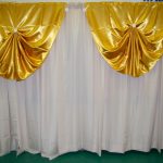 Post and Drape for Hallway Sight Block