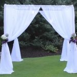 Post and Drape as Wedding Canopy