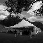 Tent on unlevel ground