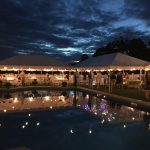 Tents in a tight pool Area
