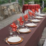 Table Setting- Gold Band