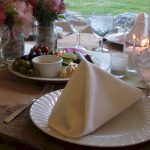 Table Setting- White Swirl